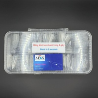 AEON False Fake Nail Tip Box Stiletto Point Pointing - Clear 550pcs