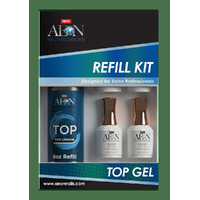 AEON Gel Polish Non Cleanse Top Coat Refill Kit