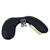 Arm Rest U Shaped Nail Manicure Table PU Leather 15° Angle Cushion Black