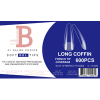 Billionaire Soft Gel Tips Box Nail False Fake Long Coffin - 550pcs