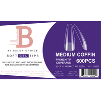 Billionaire Soft Gel Tips Box Nail False Fake Medium Coffin - 550pcs