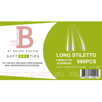 Billionaire Soft Gel Tips Box Nail False Fake Long Stile - 550pcs