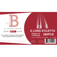 Billionaire Soft Gel Tips Box Nail False Fake Extra Long Stile - 550pcs