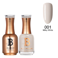 Billionaire Gel & Lacquer Duo - 001 Milky White 15ml