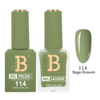 Billionaire 114 Sage Groovin - Imperial Collection Gel & Lacquer Duo 15ml