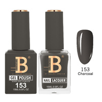 Billionaire 153 Charcoal - Imperial Collection Gel & Lacquer Duo 15ml