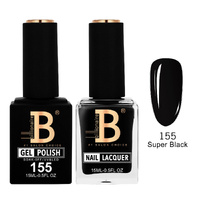 Billionaire 155 Super Black - Imperial Collection Gel & Lacquer Duo 15ml