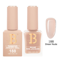 Billionaire 188 Sheer Nude - Imperial Collection Gel & Lacquer Duo 15ml
