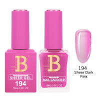 Billionaire 194 Sheer Dark Pink - Imperial Collection Gel & Lacquer Duo 15ml