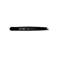 Caronlab Grip Professional Tweezer Slanted Tip Matte Black - MB1