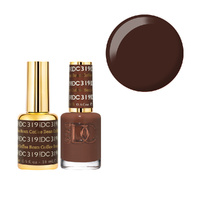 DND 319 Coffee Bean - DC Collection Nail Gel & Lacquer Polish Duo 18ml