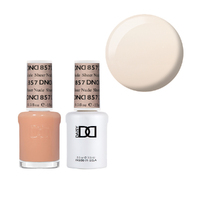 DND 857 Sheer Nude - DND Collection Nail Gel & Lacquer Polish Duo 15ml