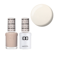 DND 858 Sandy Nude - DND Collection Nail Gel & Lacquer Polish Duo 15ml