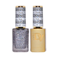 DND DIVA - #025 Chunky Holo - Gel & Lacquer Duo 15ml