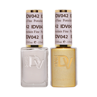DND DIVA - #042 Porcelain Fine - Gel & Lacquer Duo 15ml