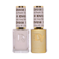 DND DIVA - #058 Gray Meets Purple - Gel & Lacquer Duo 15ml