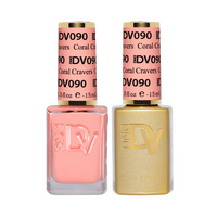 DND DIVA - #090 Coral Cravers - Gel & Lacquer Duo 15ml