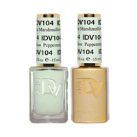 DND DIVA - #104 Peppermint Marshmallow - Gel & Lacquer Duo 15ml