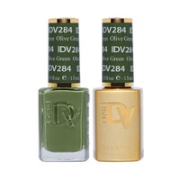 DND DIVA - #284 Olive Green - Gel & Lacquer Duo 15ml