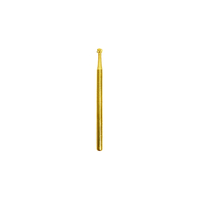 Nail Drill Bit 3/32" Ball Diamond Cuticle Clean Gold
