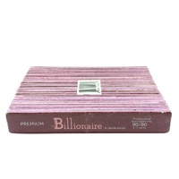 Billionaire - Nail Files Premium Red Square X-Coarse 80/80 25 pcs
