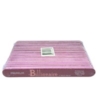 Billionaire - Nail Files Premium Red Straight Coarse 100/100 25 pcs