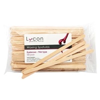 Lycon Waxing Spatulas For Eyebrows - Thin Type - 100 pack