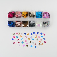 Nail art decoration - Butterfly mixed color