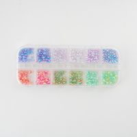 Nail art decoration - 3-4mm Semi-sphere mixed color