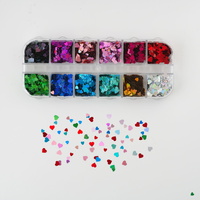 Nail art decoration - Heart mixed color