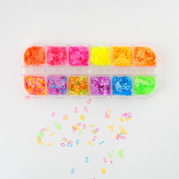 Nail art decoration - Colorful Number mixed