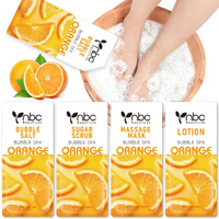 NBC - Bubble Spa Nails Deluxe Pedicure Kit 4 Steps - Orange 25g