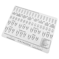 Washable Acrylic Nail Art Practice Training Silicone Mat Pad Sheet