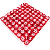 Manicure Pedicure Bath Soap Rose Flower Nail Hand & Feet - Red - 81pcs