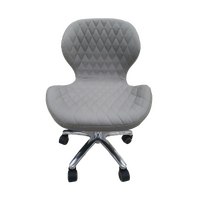 Nail Salon Chair Stool Round Hydraulic Leather PU 1037 Grey