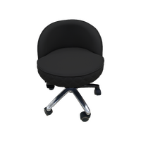 Nail Salon Chair Stool Round Hydraulic Leather PU 1045 Black