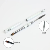 T.A.P Acrylic Poly Tap Gel Nail White Pearl Brush