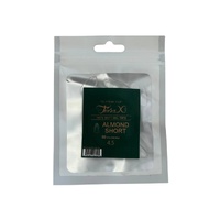 TiaraX - Gel X Soft Tips Nails Clear - Almond Short - Refill Tip Bags Size #4.5 50pcs