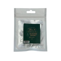 TiaraX - Gel X Soft Tips Nails Clear - Almond Short - Refill Tip Bags Size #4 50pcs