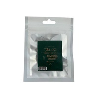 TiaraX - Gel X Soft Tips Nails Clear - Almond Short - Refill Tip Bags Size #5.5 50pcs