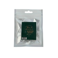 TiaraX - Gel X Soft Tips Nails Clear - Almond Short - Refill Tip Bags Size #5 50pcs