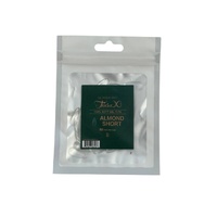 TiaraX - Gel X Soft Tips Nails Clear - Almond Short - Refill Tip Bags Size #8 50pcs