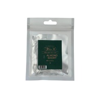 TiaraX - Gel X Soft Tips Nails Clear - Almond Short - Refill Tip Bags Size #9 50pcs