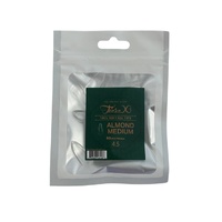TiaraX - Gel X Soft Tips Nails Clear - Almond Medium - Refill Tip Bags Size #4.5 50pcs