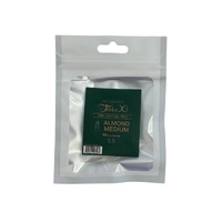 TiaraX - Gel X Soft Tips Nails Clear - Almond Medium - Refill Tip Bags Size #5.5 50pcs