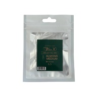TiaraX - Gel X Soft Tips Nails Clear - Almond Medium - Refill Tip Bags Size #6.5 50pcs