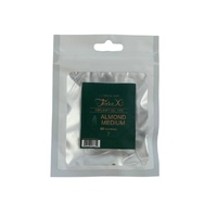 TiaraX - Gel X Soft Tips Nails Clear - Almond Medium - Refill Tip Bags Size #7 50pcs