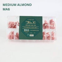 TiaraX Gel X Soft Tips Nails Colored Tips Box CLASSIQUE Collection #MA6 Luck Tomorrow Better 224pcs