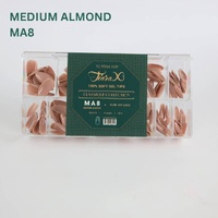 TiaraX Gel X Soft Tips Nails Colored Tips Box CLASSIQUE Collection #MA8 Club Joy Luck 224pcs