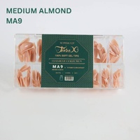 TiaraX Gel X Soft Tips Nails Colored Tips Box CLASSIQUE Collection #MA9 Tiffany's Breakfast 224pcs